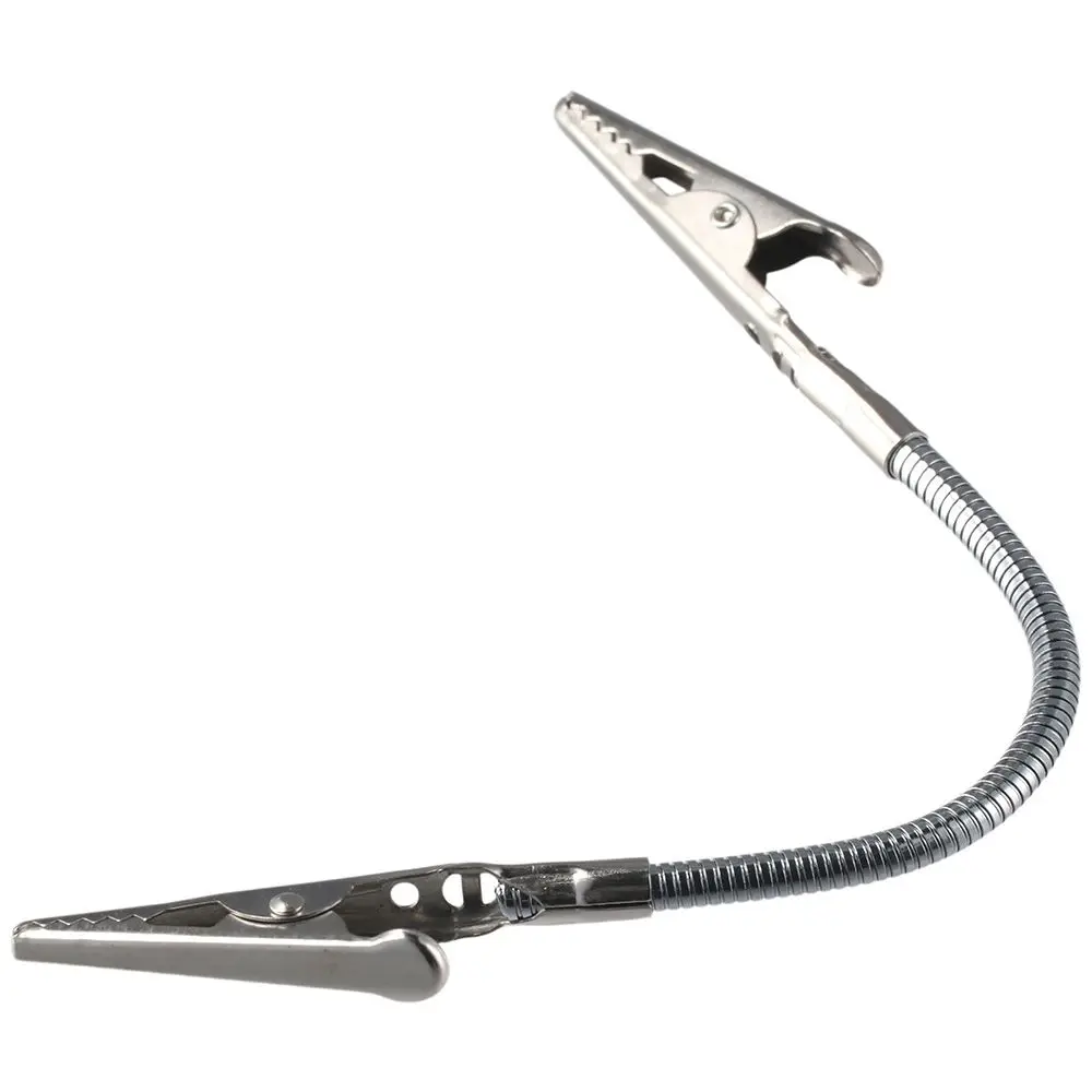 7 Inch Long-Tailed Double Alligator Clip Silver Metal Wire Alligator Clamp Pictures Card Paper Clip Craft Decoration Accessories alligator clip