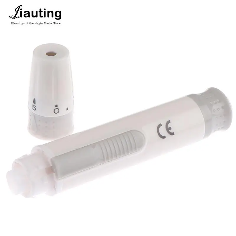 Adjustable Depth Blood Sampling Glucose Test Pen Blood Sample Pen Lancet Lancing Device 1pcs blood lancet pen For Diabetics Collect