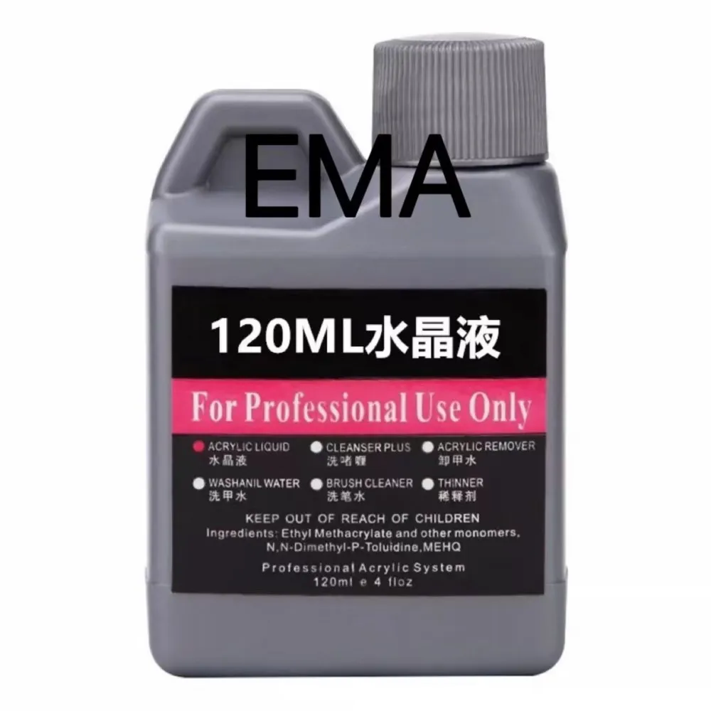 40/75/120/150ML Acrylic Monomer Liquid For Nails Art Carving Extension Dipping Powder Nail Acrylic Crystal Liquid Manicure Tool nail acrylic liquid