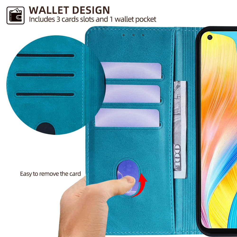 Leather Wallet Phone Case - Flip Cover with Card Slots