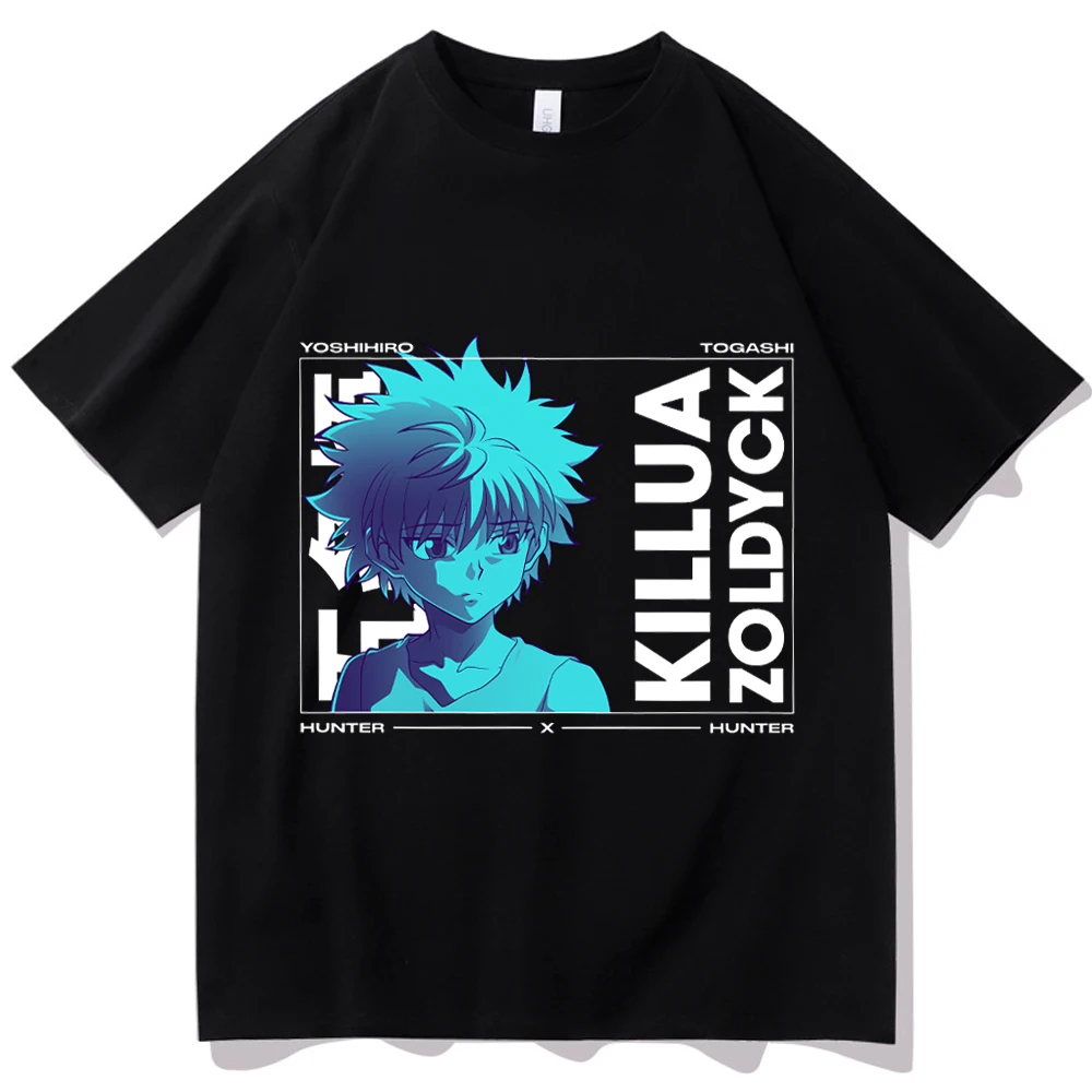 

Hunter X Hunter Anime Shirt Killua Zoldyck Anime Shirt Gift for Killua Zoldyck Fans Unisex O-Neck Short Sleeve Shirts