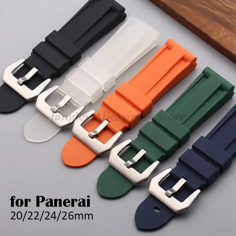 Versatile Silicone Rubber Watch Band - Sporty Replacement Wristband