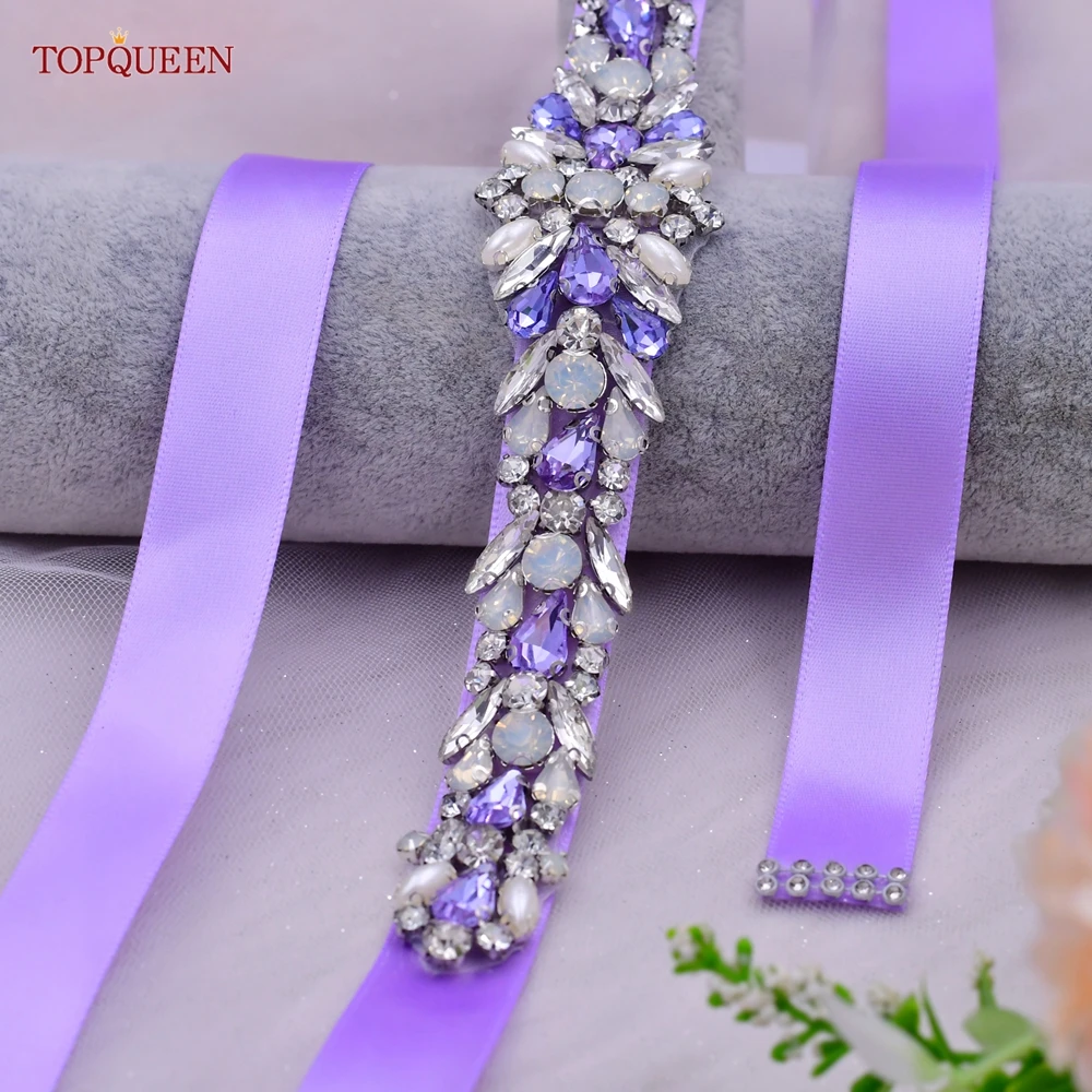 Bridal Dress Belt Rhinestone Sash Wedding Accessories Women's Formal Party Evening Skirt Belt S57