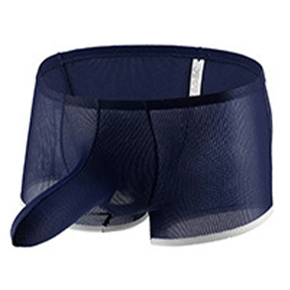 

Mens Boxer Sexy Elephant Nose Men's Thong Thin Mesh Shorts Panties Bulge Pouch Underpants Low Rise Underwear Swimwear Lingerie
