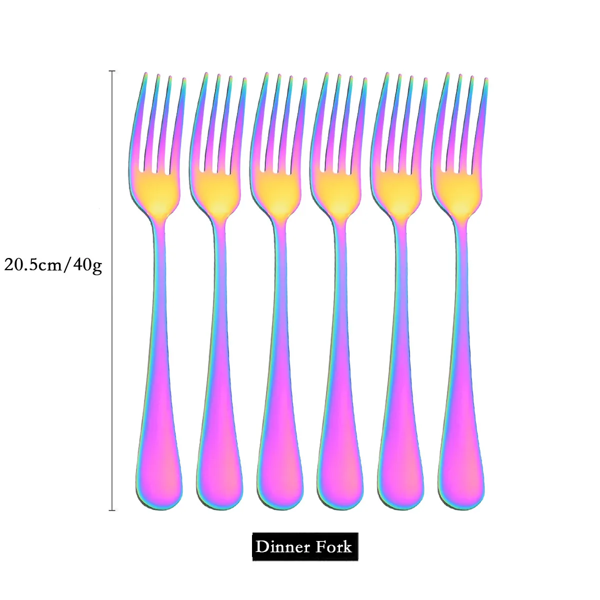6Pcs Dinner Fork