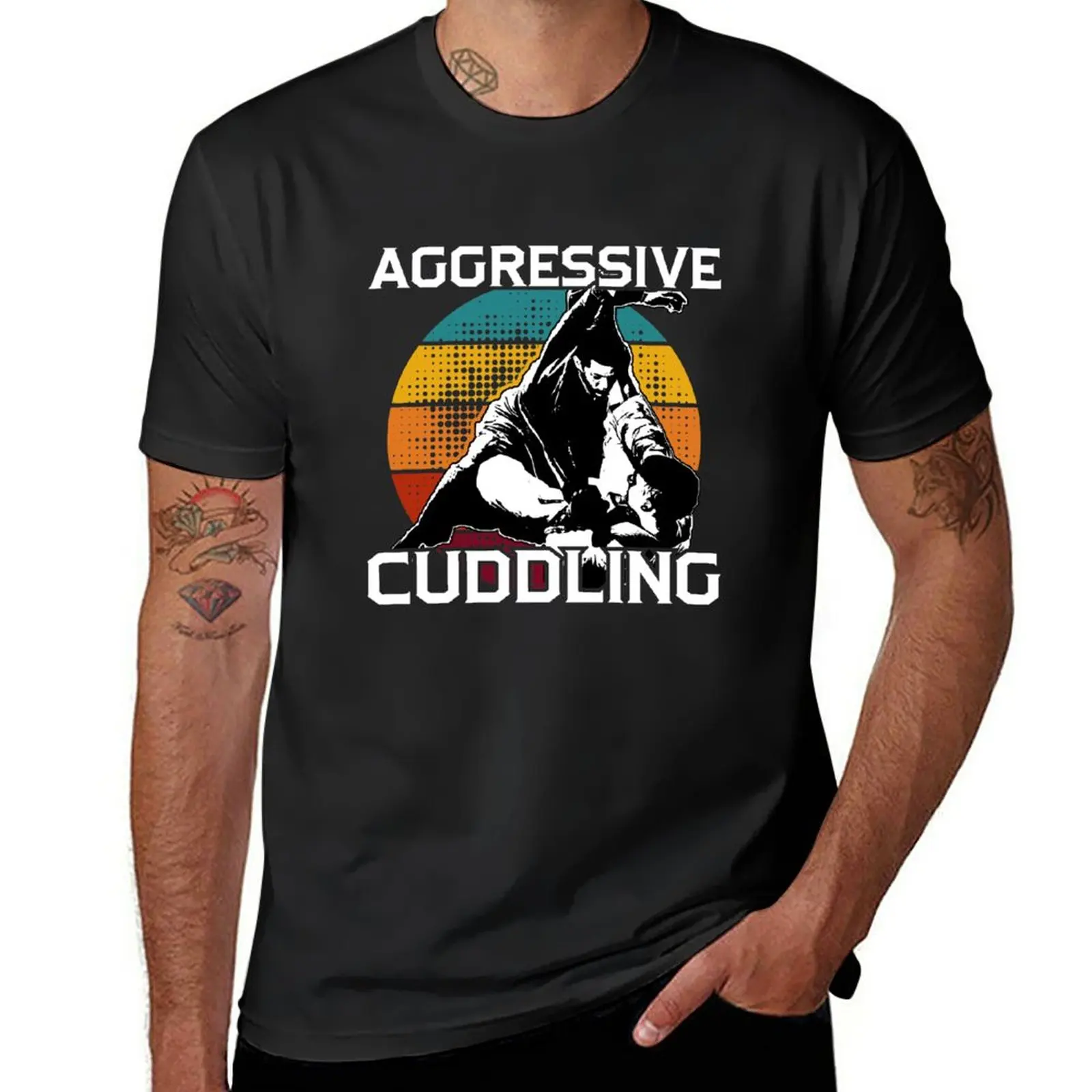 

New Aggressive Cuddling Jiu-Jitsu - MMA BJJ T-Shirt Anime t-shirt custom t shirts graphic t shirts t shirt men