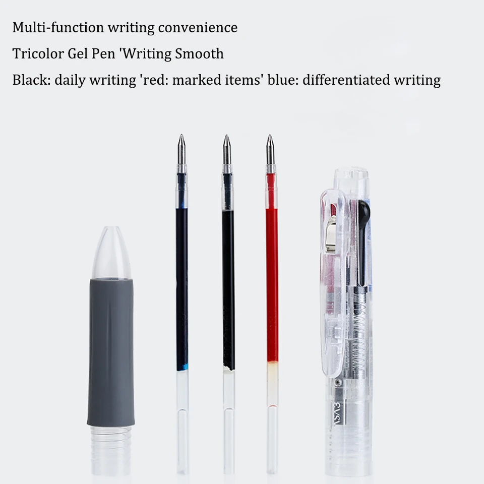 Japan ZEBRA Three Color Gel Pen J2J3 Multifunctional Pen Black
