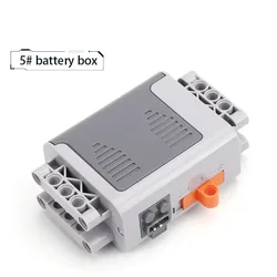 Electric Motor Set with LED Light and Power Function for MOC Building Blocks Cars (AA Battery Box)