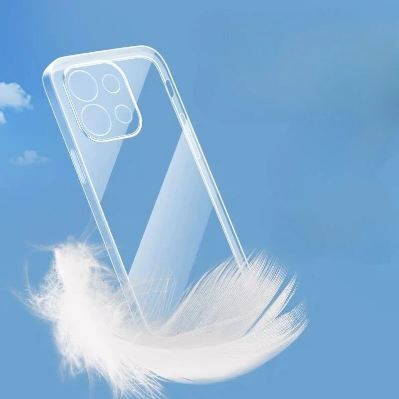 Transparent TPU Protective Phone Case - Clear Soft Cover