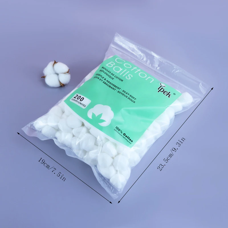 Degreasing cotton balls, cleansing cotton rolls and disinfecting cotton balls are used for makeup removal, nail polish removal, 6