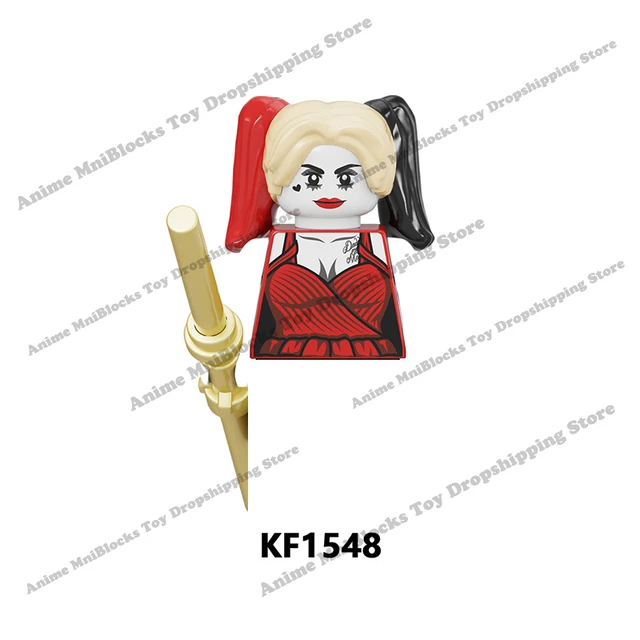 Movie Batman The Joker Harley Quinn Wonder Woman mini action toy figures building blocks Assemble bricks kid gifts WM6080 WM6100 KF1548
