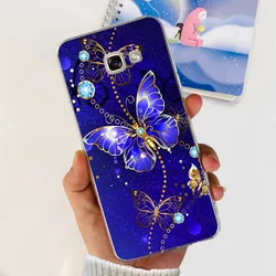 Flower Transparent Silicone Soft Phone Case - Popular Bumper Design for A5 2016 A510F (Case-817)