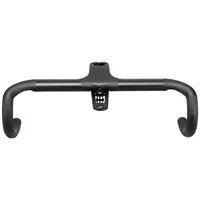 Carbon Fiber Road Integrated Cockpit IC OD2 Handlebar -10° Reduce Resistance Bent Drop Bar Racing Bike Hidden Cable Handlebars 1