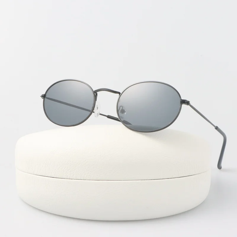 Retro Round Sunglasses Woman Vintage Brand Designer Sun Glasses Female Fashion Oval Style Small Frame Gradient Oculos De_voghion.com