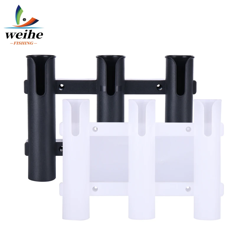 Deluxe Marine Fishing Rod Stand Set, Three-Piece Plastic Holder