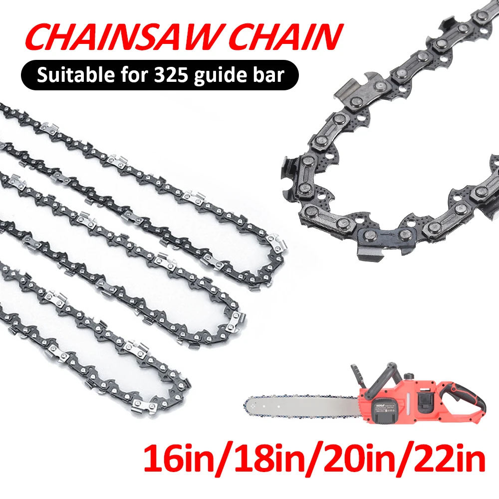 16/18/20/22 inch Chainsaw Chain 325 Pitch.058 Gauge Saw 64/72/76/86 Drive Link Garden Tool For Many Model Gasoline Chainsaws