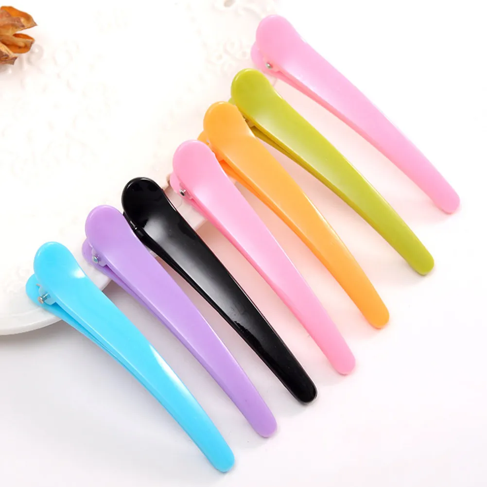12Pcs 8Cm Duckbill 헤어 클립 여성용 대리석 마감 헤어핀 소녀 강력한 그립 우아한 스타일링 데일리 파티 미팅 헤어 클립