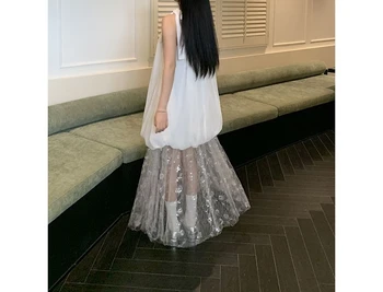 White Dress Women's 2026 Fashion New Summer Design Sense High Sense Long Dress Skirt 1