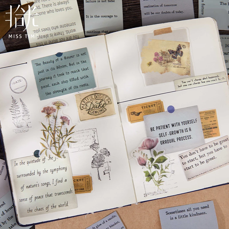 12packs/lot 커피 숍 시리즈 시리즈 귀여운 사랑스러운 복고풍 장식 애완 동물 스티커