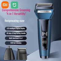 Xiaomi Men's 3-in-1 Shaver Digital Display Multifunctional Nose Hair Remover Hair Clipper Nit Electric Shaver Razor Rechargeable 1