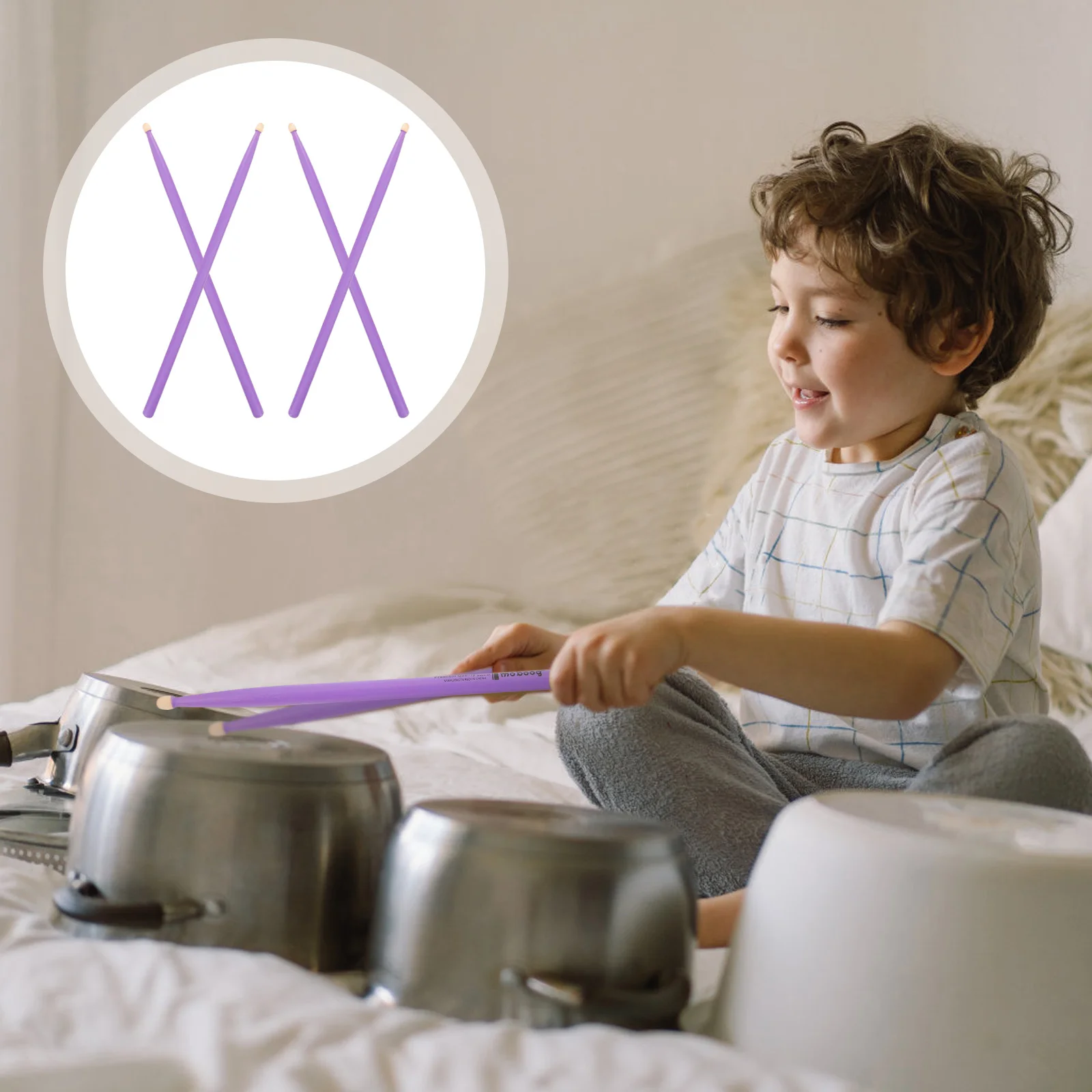 

Maple Sticks Simple Drumsticks Percussion Instruments Stick Wooden Drumsticks Cute Instruments For Adult Students To Use