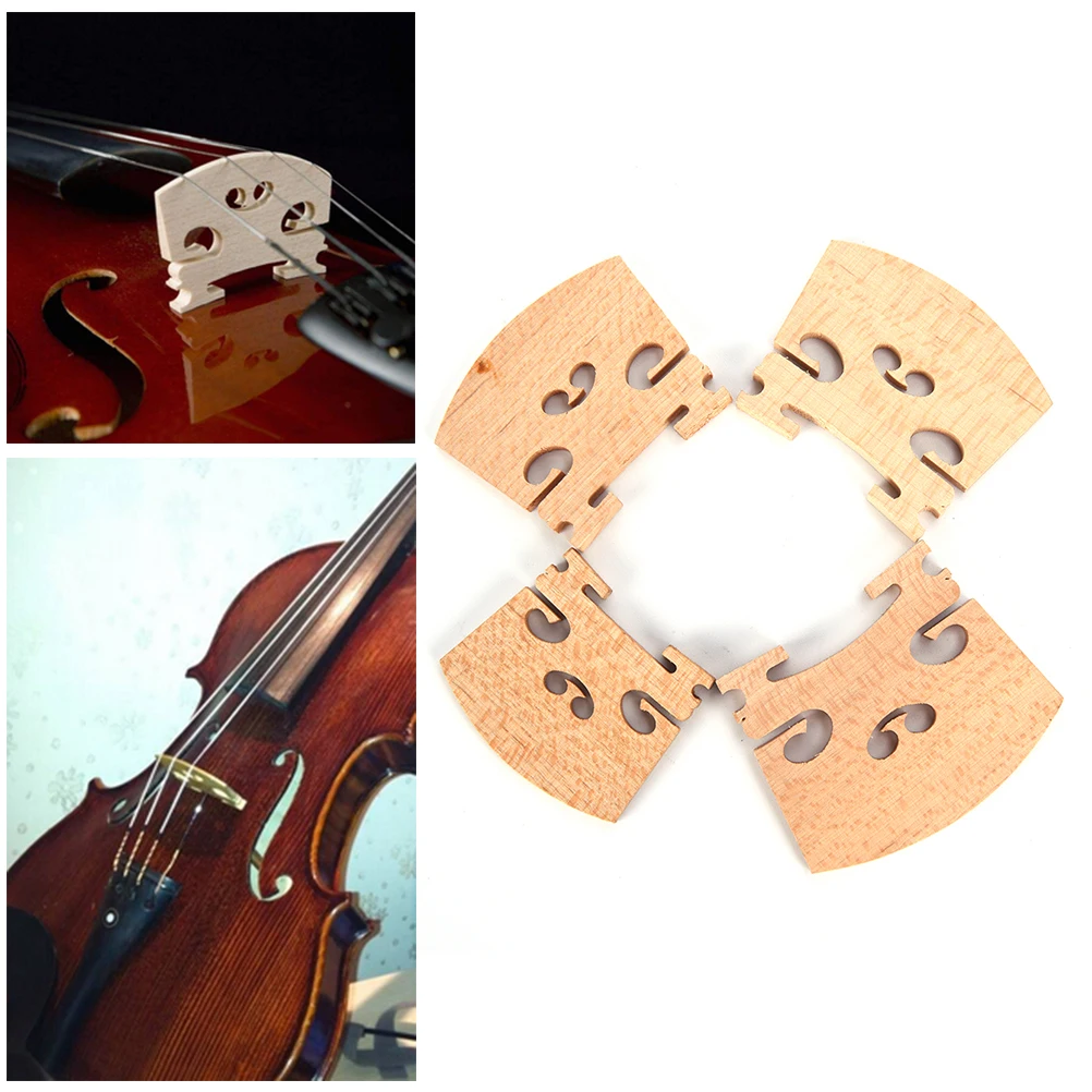 

1Pc Violin Bridges Fiddle Maple Wood For 1/4-4/4 Size Acoustic Violin Strings Bridge Wooden Part Tools Instrument Accessories