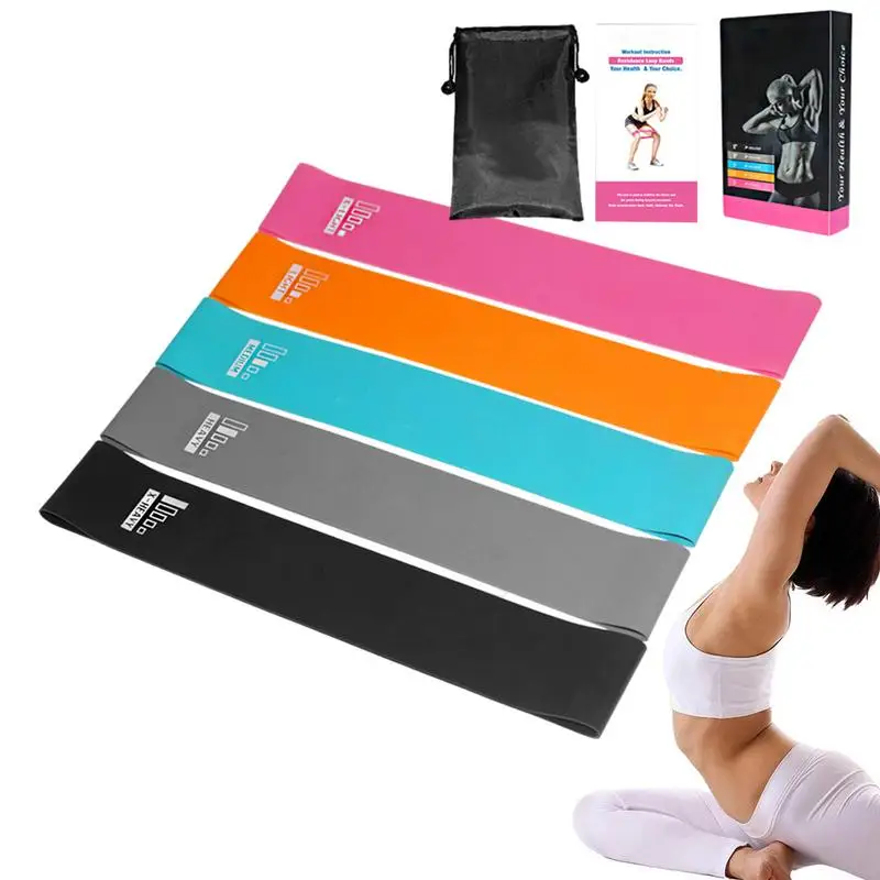 

Bands For Working Out Resistance Band Strength Bands Latex Tension Bands Resistant Bands Set 5 Pcs With Different Strengths