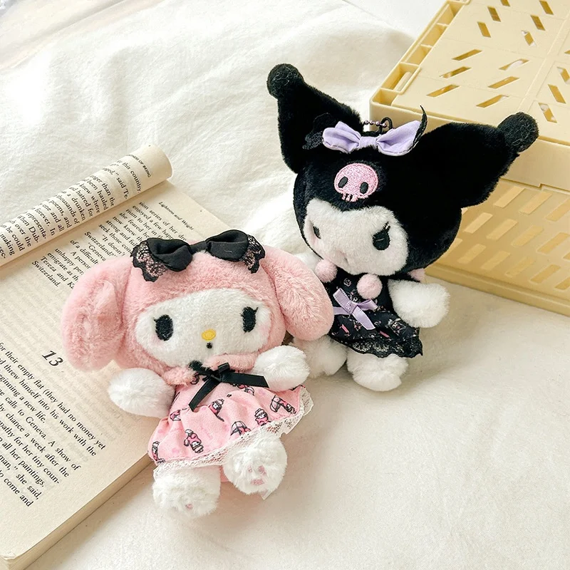 

Sanrios My Melody Kuromi Банкетная Коллекция аниме кавайные девушки Плюшевая Кукла сумка кулон Милая мультяшная игрушка украшение детский подарок