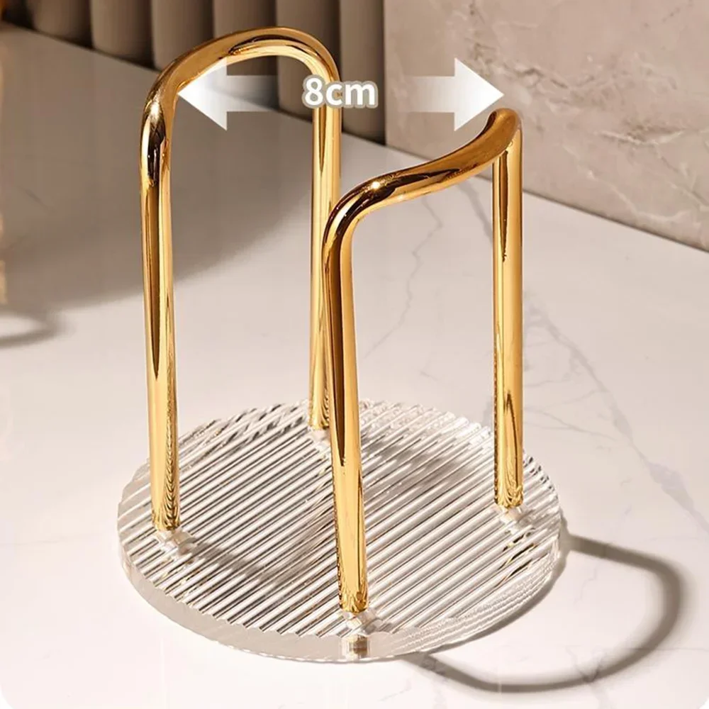 Disposable Cup Storage Holder Water Tea Cups Dispenser Rack Shelf with Longer Stick Mug Display Stand Home Organizer