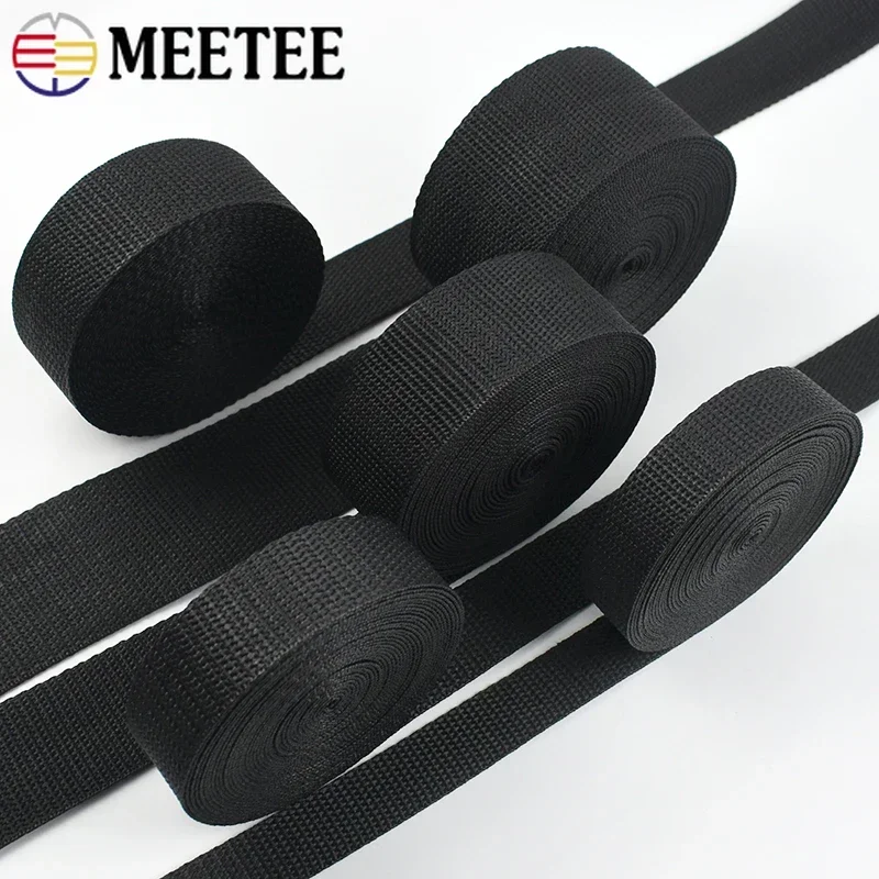 Black Adjustable Webbing Band for DIY Projects and Accessories