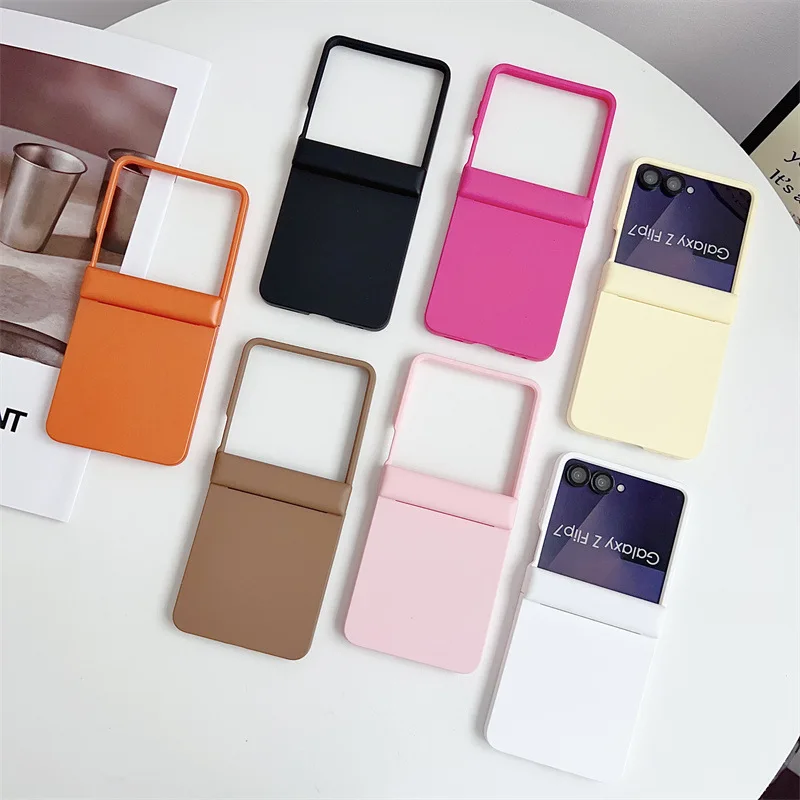 Luxury Solid Colors Magnetic Folding Shockproof Hard Phone Case Cover
