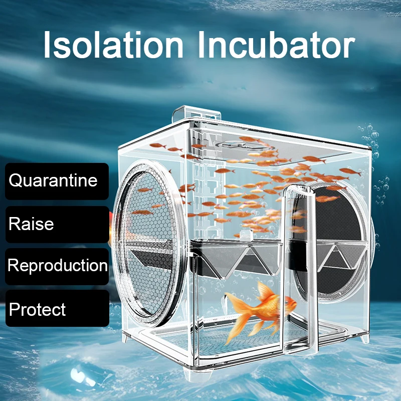 Fish Tank Isolation Incubator Fishbowl Hatch Multi functional isolation incubator 2M Air Tube