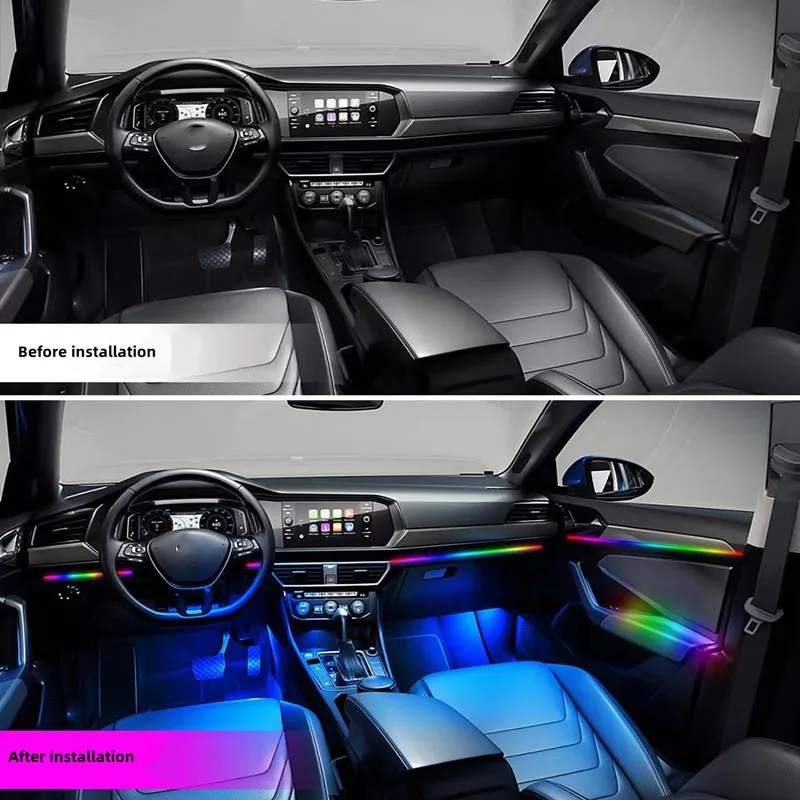 Universal Symphony Auto Ambienteleuchten 64 RGB Auto Innenraum