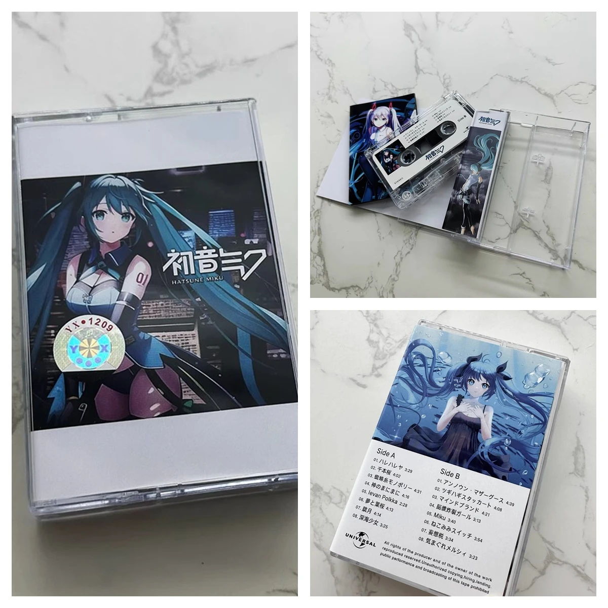 Anime Bidimensionali Hatsune Miku Nastri Musicali Miku Cosplay Cartoon Tape Soundtracks Box Car Walkman Cassette Prop Collection