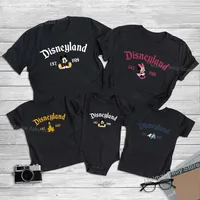 New Vintage Disneyland Est 1928 Shirts Retro Mickey And Friends Print Family Matching Outfits Funny Disney Trip Tops Tees 1