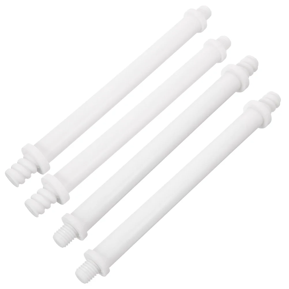 

4 Pcs Toilet Brush Plastic Rod Handle Replacement Rv Accessories Attachment Brushes