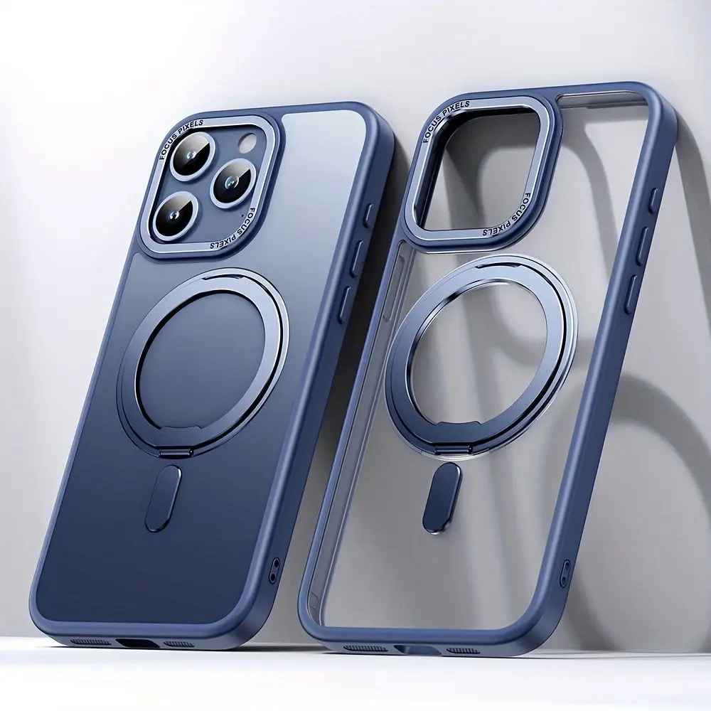 Magnetic 360° Rotatable Stand Case with MIL-Grade Drop Protection and Magnet Ring