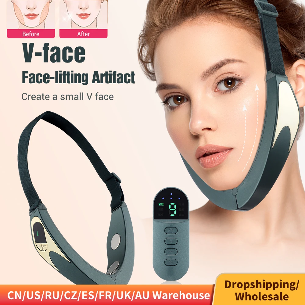 Intelligent Beauty and Face Thinning Instrument Household V-face Face-lifting Artifact Facial Massager Lifting and Firming