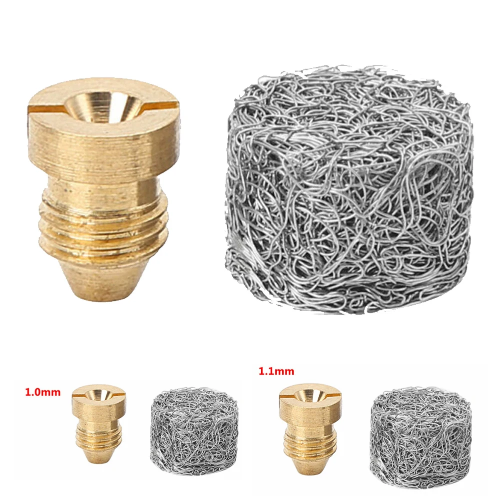 1.0/1.1mm Universal Brass Thread Snow Foam Orifice Nozzle Tips Foam Maker Orifice Nozzle Tips Snow Lance Garden Supply snow foam orifice nozzle tips