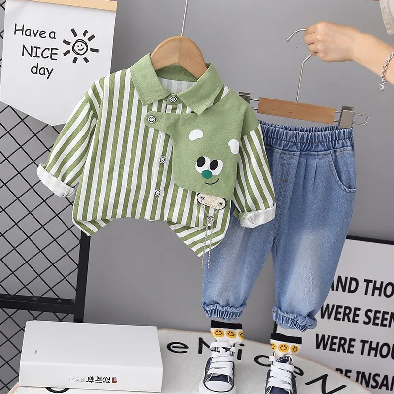 

Boys' Spring and Autumn Set 1-6 Year Old Girls' Two Piece Set Baby Girl Clothes Boys Clothes Kids Clothes Girls