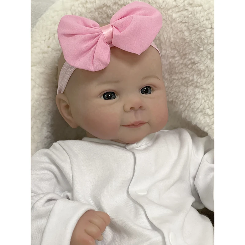 49Cm Baby Girl Julies Reborn Doll Soft Cuddly Body Realistico 3D Skin Paint Con Genesis Paint Venature Visibili Art Doll