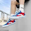 Men Canvas Breathable Vulcanized Shoes Spring New Fashion Student Canvas Non Slip Wear Resistant Thick Soled Casual Sports Shoes 6