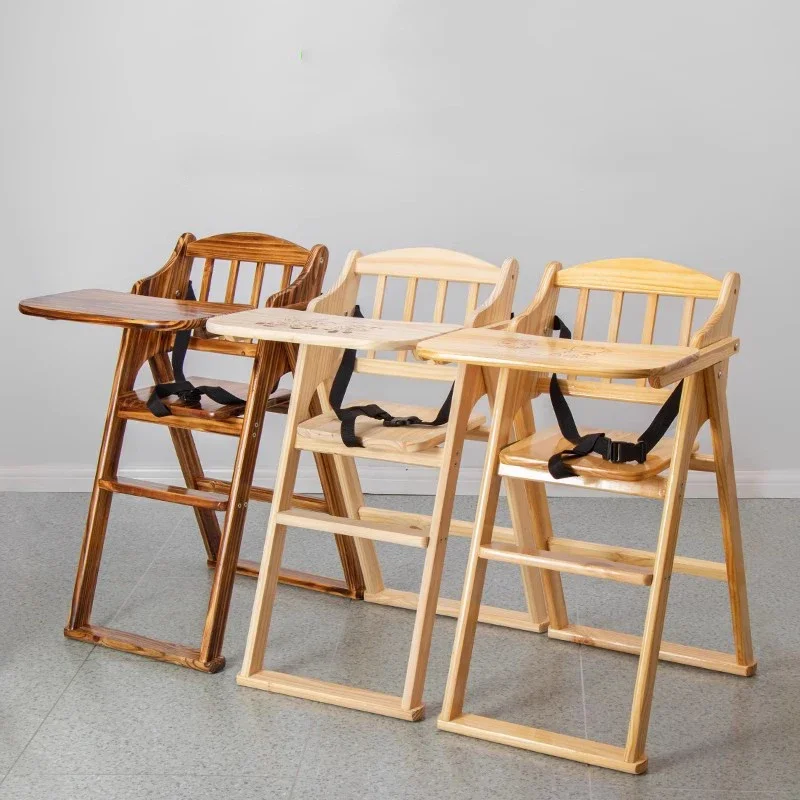Kids baby wooden dining chairs children study chair Feeding Ergonomic Platform Dining Chairs Kitchen Backrest Fotel Dla Dziecka Child Furniture