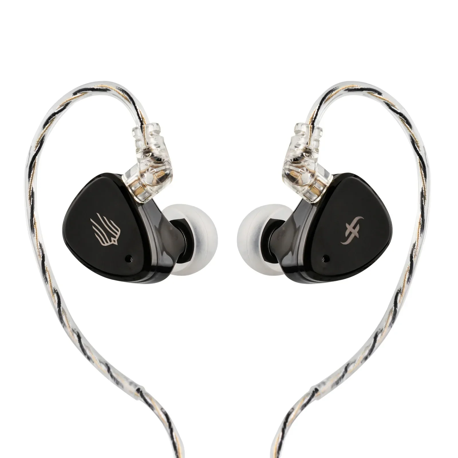 SIMGOT EM6L 1DD + 4BA Гибридный Драйвер внутриканальный монитор Hi-Fi наушник IEM со съемным серебряным кабелем OFC для музыканта аудиофила