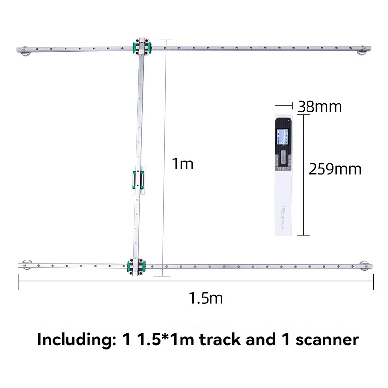 Large Format Automatic Electric Track Scanner Portable HD Engineering Drawing Wallpaper Calligraphy Calligraphy Wood Stone