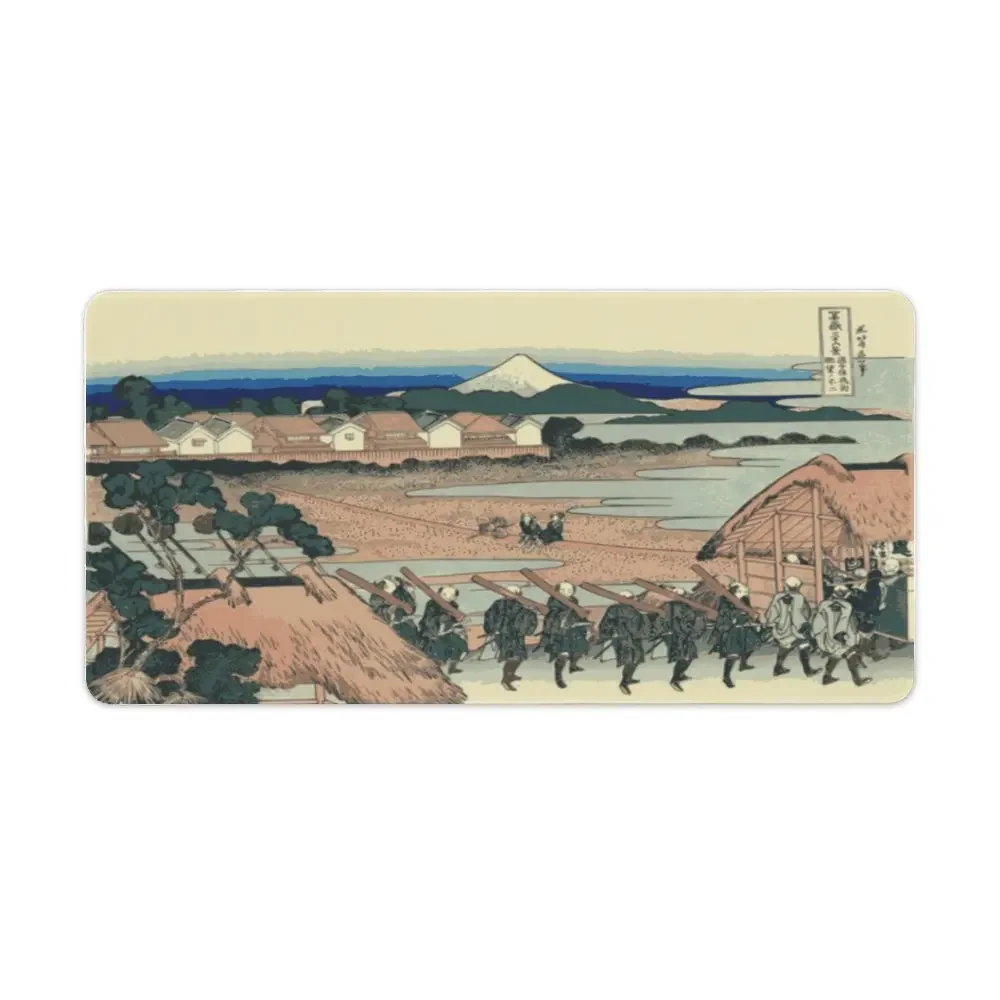 

Mouse Pad Gamer Computer Large New Desk Mats Mouse Mat Vintage Mount Fuji Art (2) Rubber Anti-slip Desktop Mouse Pad