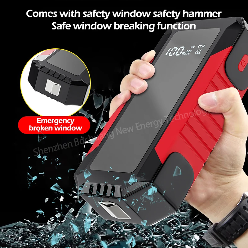 12800mAh Car Jump Starter Portable Power Bank Car Battery Booster 12V Car Starti
