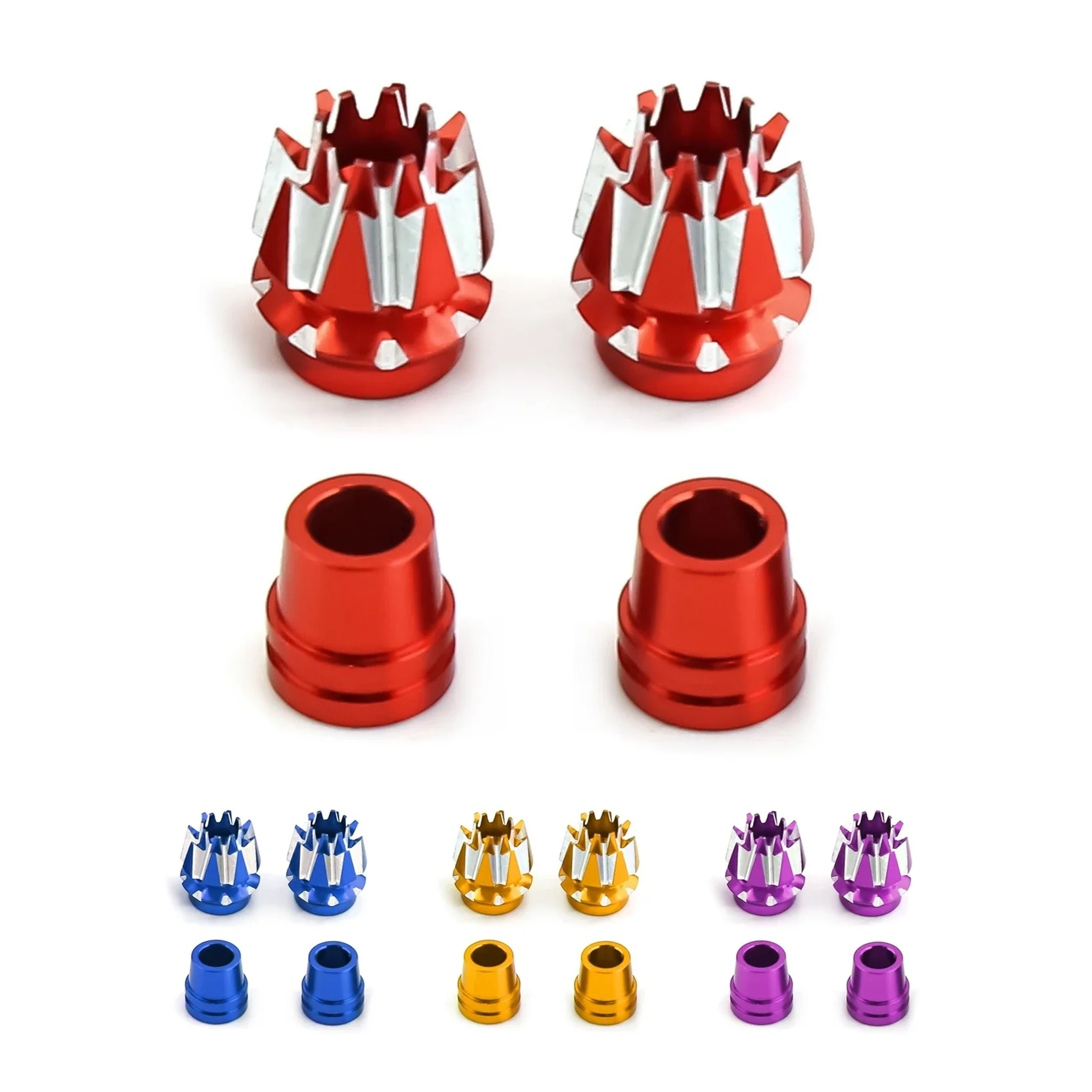 Embouts de manches métalliques pour radiocommande drone - Lot de 2