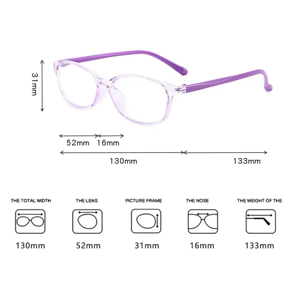 Blue Light Blocking Glasses Anti-blue Light Kids Glasses Square Optical Frame Children Boy Girls Transparent Blocking Anti Reflective UV Computer Eyeglasses blue light blocking glasses optical glasses frame