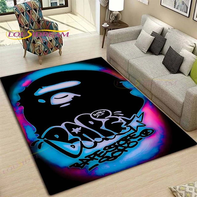 Bape Fashion Brand Area Rugs For Living Room Rectangle Rug Bedroom